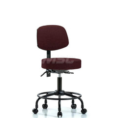 Adjustable Height Swivel Stool: Olefin, 24″ Seat Width, 24″ Seat Depth Round Height