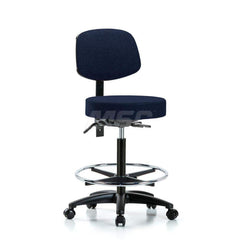 Adjustable Height Swivel Stool: Olefin, 24″ Seat Width, 24″ Seat Depth Round Height