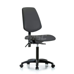 Task Chair: Vinyl, Charcoal