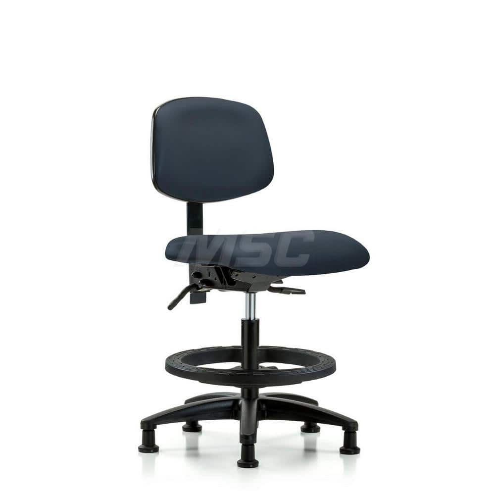 Task Chair: Vinyl, Imperial Blue