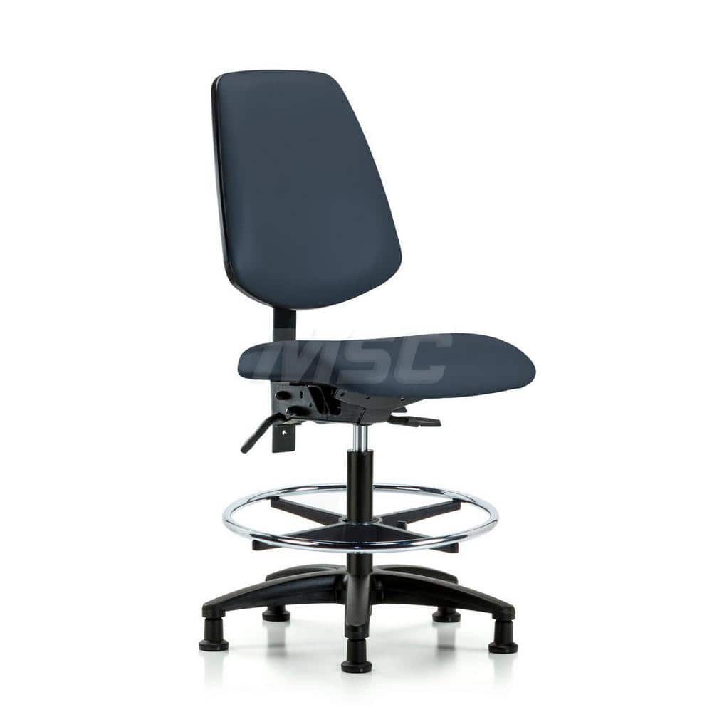 Task Chair: Vinyl, Imperial Blue