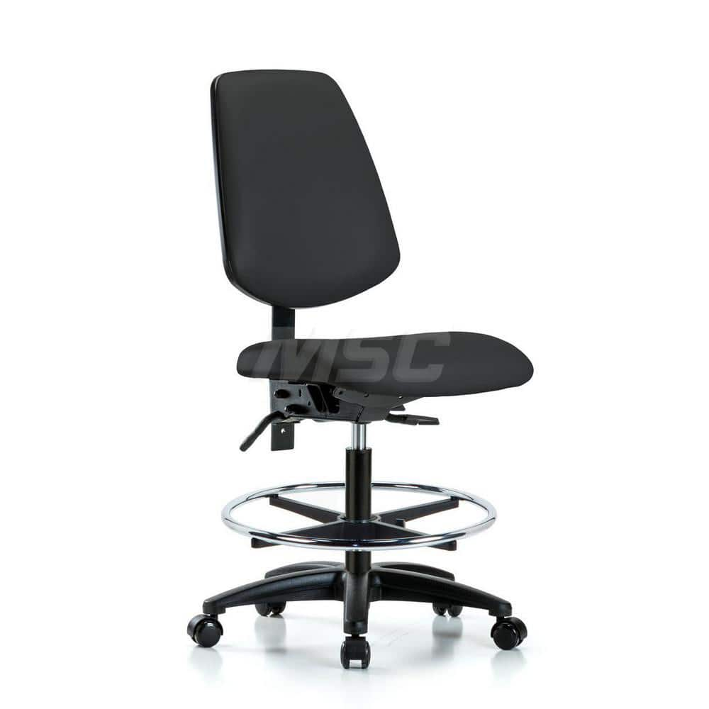 Task Chair: Vinyl, Black