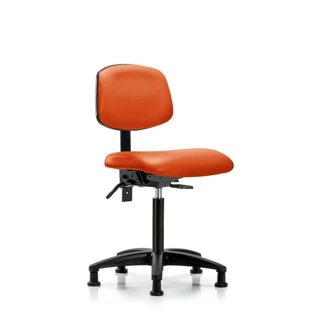 Task Chair: Vinyl, Orange Kist