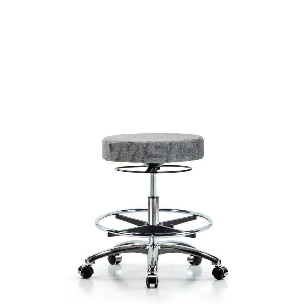 Adjustable Height Swivel Stool: Olefin, 25″ Seat Width, 25″ Seat Depth Round Height