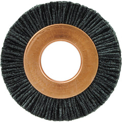 1 1/2″ Diameter - Small Diameter Wheel Brush - 0.026″/120 Grit - 1/2″ Arbor - All Tool & Supply