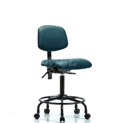 Task Chair: Vinyl, Marine Blue