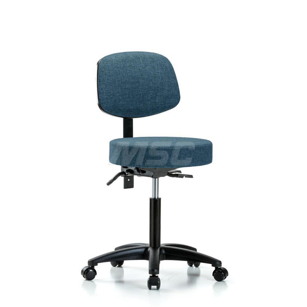 Adjustable Height Swivel Stool: Olefin, 24″ Seat Width, 24″ Seat Depth Round Height