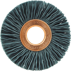 2″ Diameter-1/2″ Arbor Hole - Abrasive Nylon-Copper Center Straight Nylox Wheel - All Tool & Supply