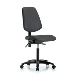 Task Chair: Vinyl, Charcoal