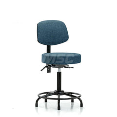 Adjustable Height Swivel Stool: Olefin, 24″ Seat Width, 24″ Seat Depth Round Height