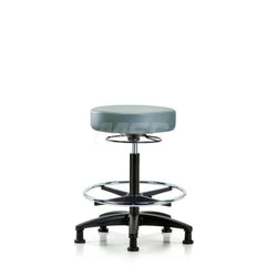 Lab Stool: Vinyl, 24″ Seat Width, 24″ Seat Depth Round Height