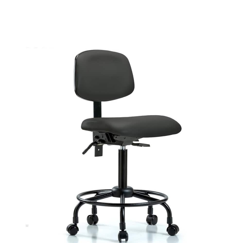 Task Chair: Vinyl, Charcoal