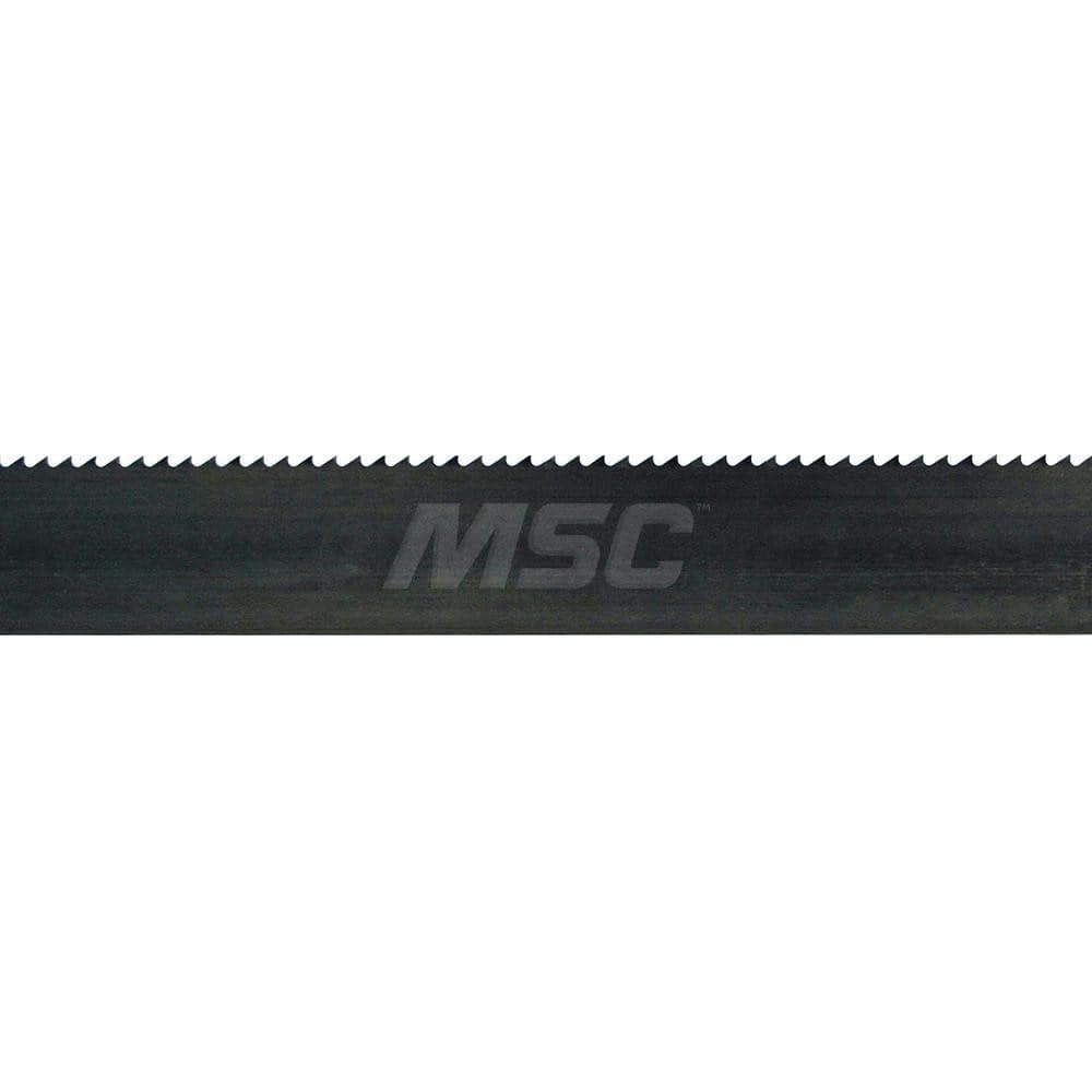 Welded Bandsaw Blade: 14' 10″ Long, 3/8″ Wide, 0.025″ Thick, 6 TPI Carbon Steel, Toothed Edge