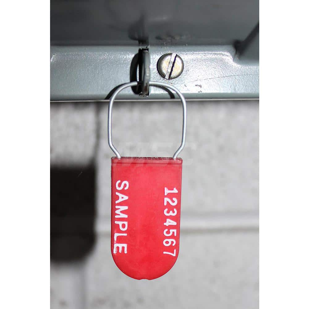 Security Seals; Type: Security Seal; Tamper-Evident Plastic Seal; Overall Length (Decimal Inch): 15.78000; 15.50; Operating Length: 12; 12 in; Breaking Strength: 35.000; Material: Polypropylene; Plastic; Color: Red; Various; Breaking Strength (Kgs): 16.00