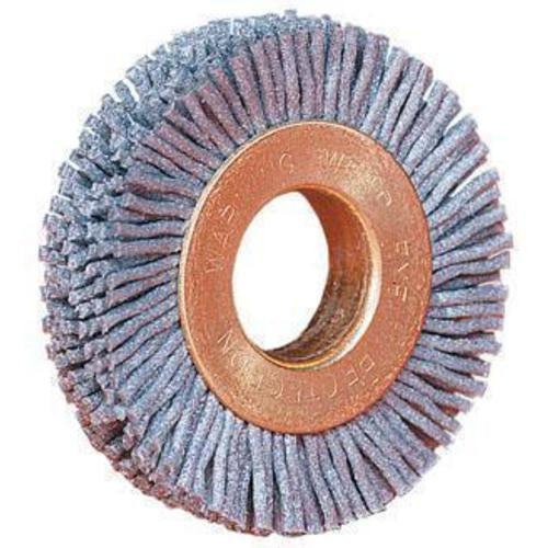 2 1/2″ Diameter - Small Diameter Wheel Brush - 0.035″/80 Grit - 5/8″ Arbor - All Tool & Supply