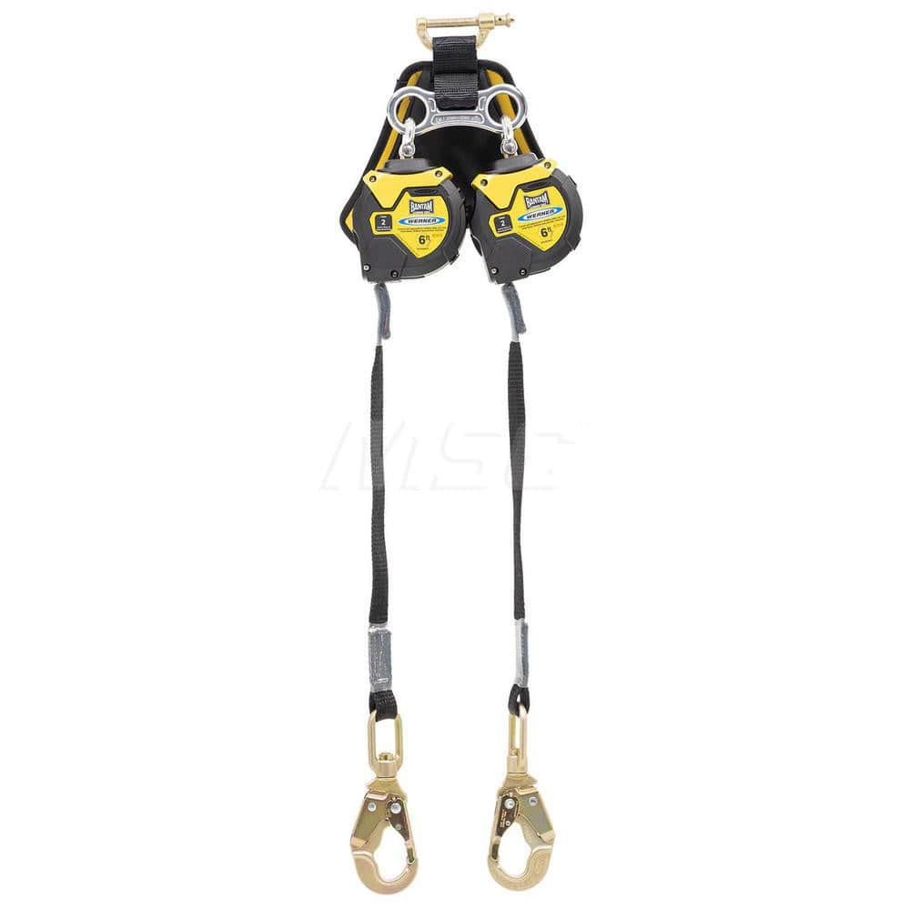 Lanyards & Lifelines; Load Capacity: 310; Lifeline Material: Kevlar; Type: Self-Retracting Lifeline; Capacity (Lb.): 310; End Connections: Snap Hook; Maximum Number Of Users: 1; Harness Connection: Carabiner; Length Ft.: 6.00; Number Of Legs: 2