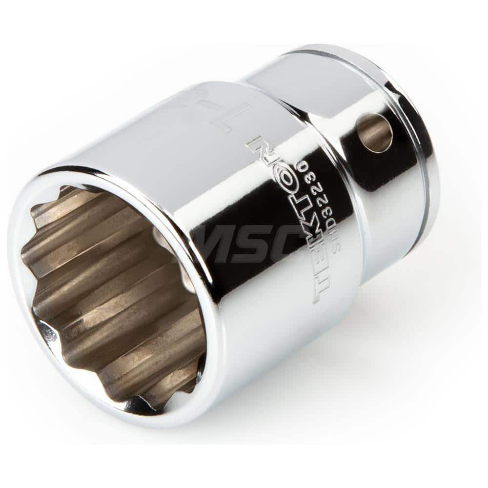 Hand Socket: 3/4″ Drive, 1-3/16″ Socket, 12-Point Chrome-Plated & Polished