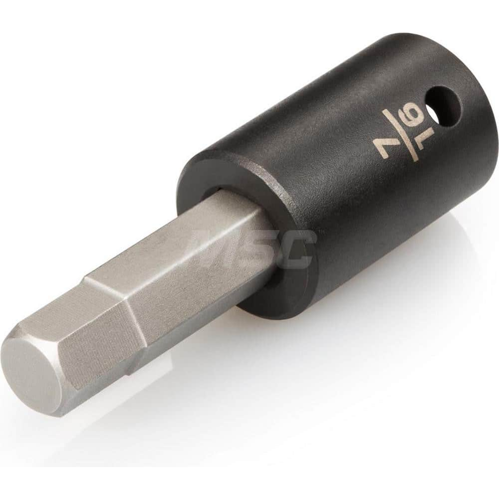 1/2 Inch Drive x 7/16 Inch Hex Impact Bit Socket