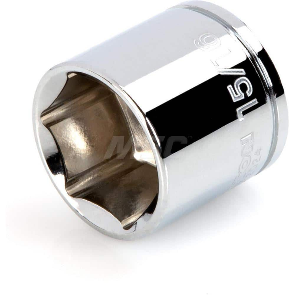 Hand Socket: 3/8″ Drive, 15/16″ Socket, 6-Point Chrome-Plated & Polished