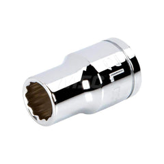 Hand Socket: 1/2″ Drive, 12 mm Socket, 12-Point Chrome-Plated & Polished