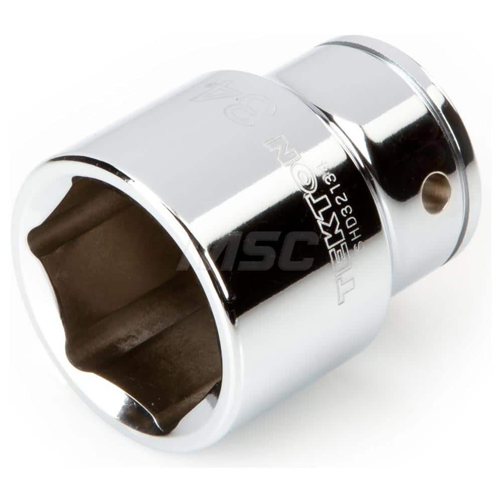 Hand Socket: 3/4″ Drive, 34 mm Socket, 6-Point Chrome-Plated & Polished