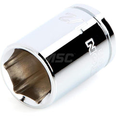 Hand Socket: 1/4″ Drive, 1/2″ Socket, 6-Point Chrome-Plated & Polished