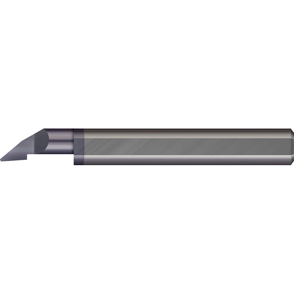 Profiling Tools; Minimum Bore Diameter (Decimal Inch): 0.1320; Maximum Bore Depth (Decimal Inch): 3/8; Radius: 0.0080; Overall Length (Decimal Inch): 2; Shank Diameter (Inch): 3/16; Projection: Projection; Finish/Coating: AlTiN; Projection (Decimal Inch):