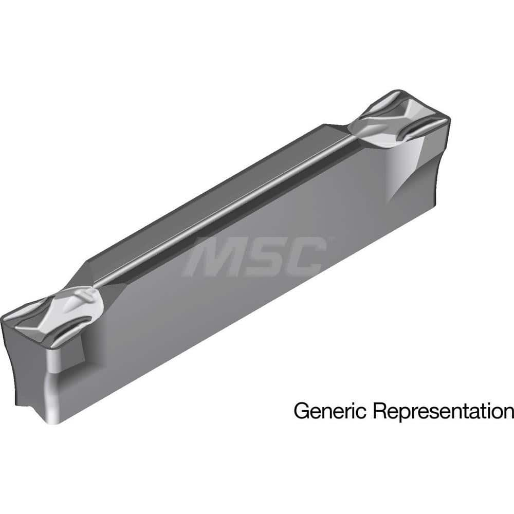 Grooving Insert: GCM5008MG AC8025P, Solid Carbide Absotech Finish, Neutral, 5 mm Cutting Width, 25 mm Max Depth, Series GND