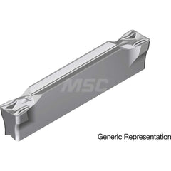 Grooving Insert: GCM5004MG AC8035P, Solid Carbide Absotech Finish, Neutral, 5 mm Cutting Width, 25 mm Max Depth, Series GND