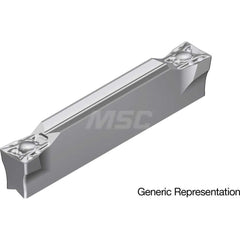 Grooving Insert: GCM5008ML AC8035P, Solid Carbide Absotech Finish, Neutral, 5 mm Cutting Width, 25 mm Max Depth, Series GND