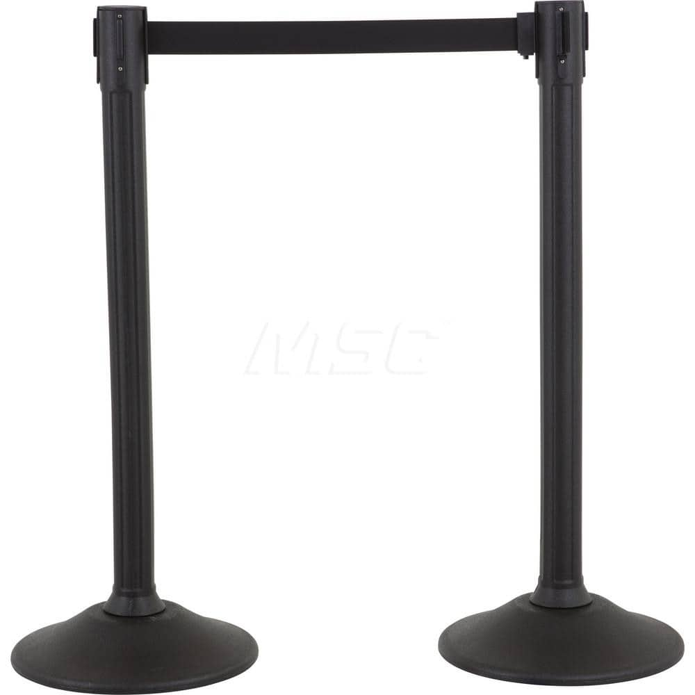 Barrier Parts & Accessories; Frame Type: Warning Post; Mounting Hardware: Mounting Hardware Included; Height (Inch): 38.5; Height (Decimal Inch): 38.5; Material: HDPE; Concrete; Color: Black; Length (Feet): 78.00; Length (Inch): 78.00; Overall Height: 38.