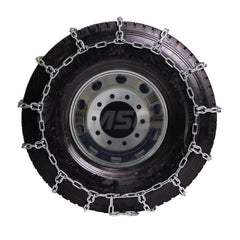 Tire Chains; For Use With: 315/75R22.5; 315/75R24; 320/75R24; 12R22.5; 315/75R24.5; 12.5R20; 12.5R22.5; 11R24.5; 295/75R24.5; 335/80R20; 355/80R20; 11R20; 11.5R20; 10R22; 285/75R24.5; 285/80R24.5; 305/75R24.5; Axle Type: Single Axle