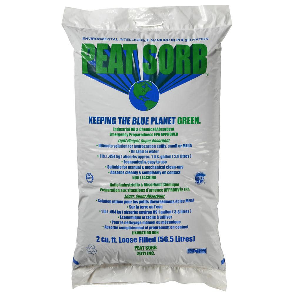 Sorbent: 2 cu ft Bag, Application Absorb Hydrocarbon Based Products Such As Oils & Greases Hydrocarbon Absorbent