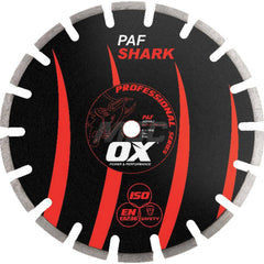 Wet & Dry Cut Saw Blade: 14″ Dia, 1″ Arbor Hole Use on Asphalt, Standard Arbor