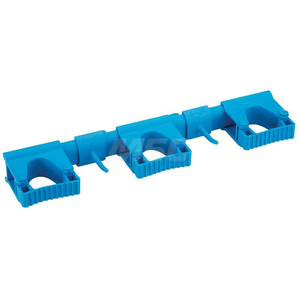 Mop & Broom Wall Hooks; Type: Wall Bracket; Number Of Holders: 5.000; Maximum Load Capacity: 6.61; Material: Polypropylene; TPE Rubber; Polyamide; Color: Blue; Width (Inch): 3.43