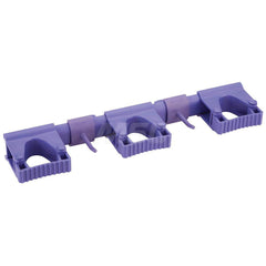 Mop & Broom Wall Hooks; Type: Wall Bracket; Number Of Holders: 5.000; Maximum Load Capacity: 6.61; Material: Polypropylene; TPE Rubber; Polyamide; Color: Purple; Width (Inch): 3.43