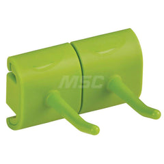 Mop & Broom Wall Hooks; Type: Wall Bracket; Number Of Holders: 2.000; Maximum Load Capacity: 13.20; Material: Polypropylene; Polyamide; Color: Lime; Width (Inch): 3.07