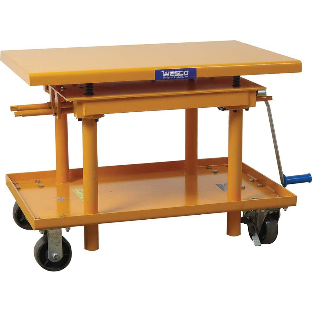 Wesco Industrial Products - Lifting Tables Type: Hand Crank Precision Lift Style: Post - All Tool & Supply