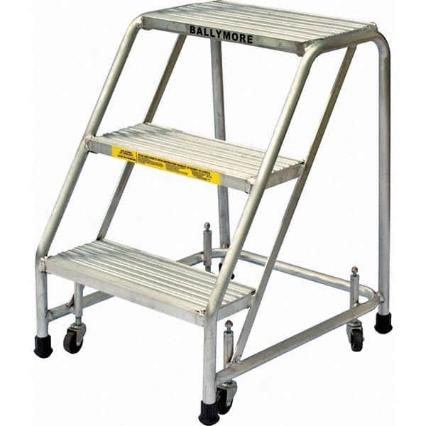 Ballymore - Rolling & Wall Mounted Ladders & Platforms Type: Rolling Style: Spring Loaded Rolling Safety Ladder - All Tool & Supply