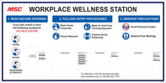 NMC - Large Wall-Mount Wellness Station Board - All Tool & Supply