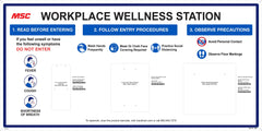 NMC - Small Wall-Mount Wellness Station Board - All Tool & Supply