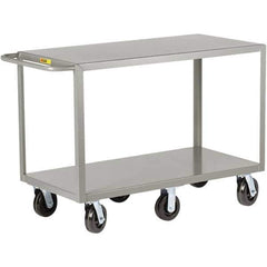 Little Giant - 3,600 Lb Capacity, 30" Wide x 60" Long x 36" High Cart - 2 Shelf, Steel, Phenolic Casters - All Tool & Supply