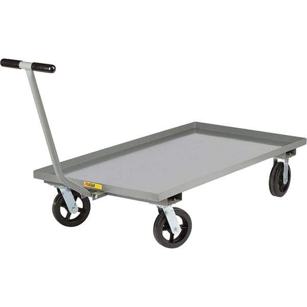 Little Giant - 2,000 Lb Capacity, 36" Wide x 72" Long x 9" High Cart - Steel, 2 Rigid/2 Swivel Casters - All Tool & Supply