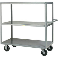 Little Giant - 3,600 Lb Capacity, 30" Wide x 48" Long x 45" High Cart - Steel, Phenolic Casters - All Tool & Supply