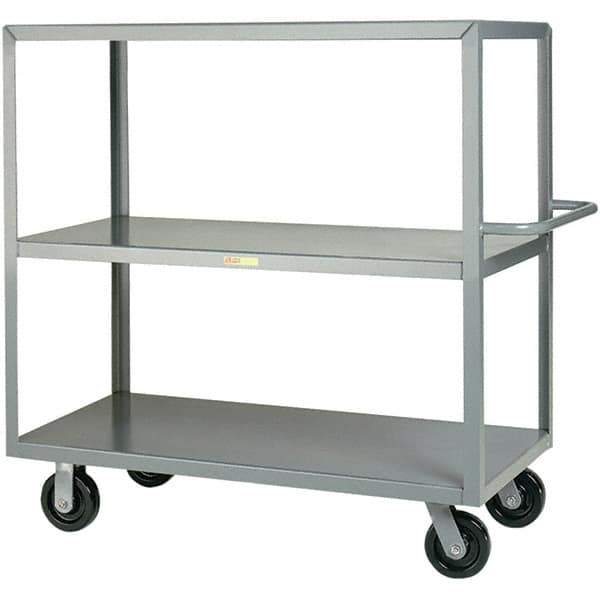 Little Giant - 3,600 Lb Capacity, 24" Wide x 48" Long x 45" High Cart - Steel, Phenolic Casters - All Tool & Supply