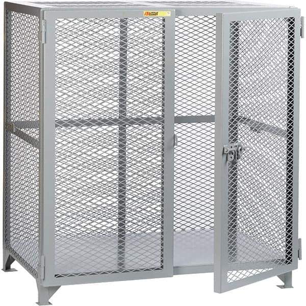 Little Giant - 1 Shelf Storage Cabinet - Steel, 49" Wide x 33" Deep x 52" High - All Tool & Supply