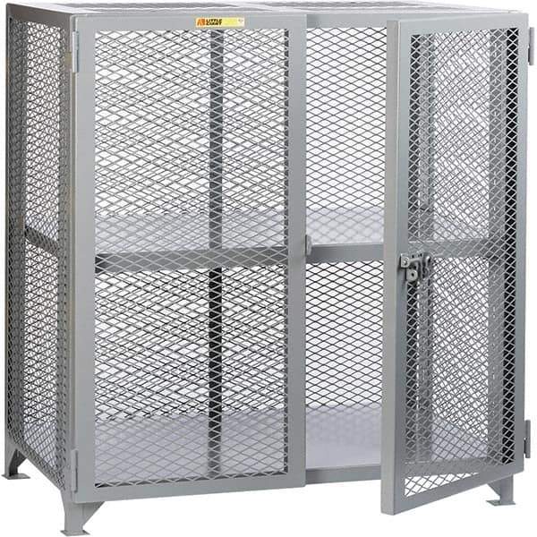 Little Giant - 1 Shelf Storage Cabinet - Steel, 61" Wide x 27" Deep x 52" High - All Tool & Supply