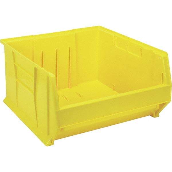 Quantum Storage - 225 Lb Load Capacity Yellow Polypropylene Tote Container - Stacking, 12" Long x 22-1/2" Wide x 23.9" High - All Tool & Supply