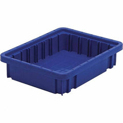 Quantum Storage - 20 Lb Load Capacity Blue Polypropylene Dividable Container - Stacking, 2-1/2" Long x 8.3" Wide x 10.9" High - All Tool & Supply