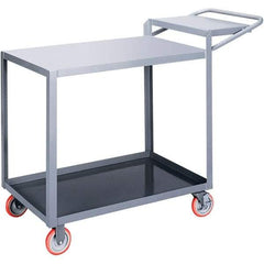 Little Giant - 1,200 Lb Capacity, 24" Wide x 48" Long x 40" High Order Picking Cart - 2 Shelf, Steel, Polyurethane Casters - All Tool & Supply